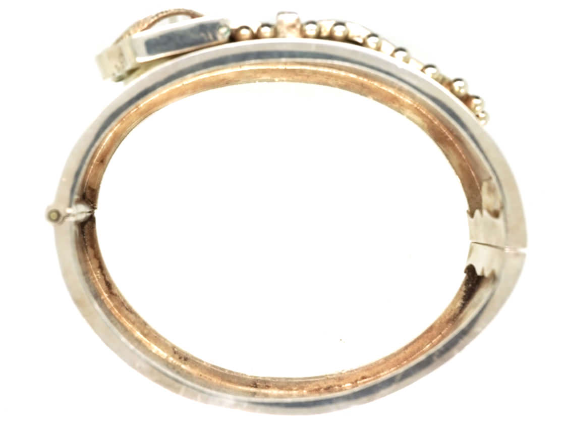 Victorian Silver Buckle Bangle (651K) | The Antique Jewellery Company