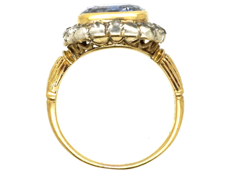 Georgian Sapphire & Diamond Ring