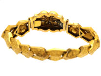 Early Victorian 15ct Gold & Flat Cut Almandine Garnet Bracelet