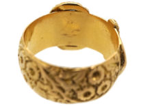 Edwardian 18ct Gold Cling to Me Buckle Ring