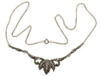 Art Deco Silver & Marcasite Necklace