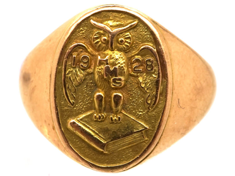 14ct Gold Wise Owl Ring