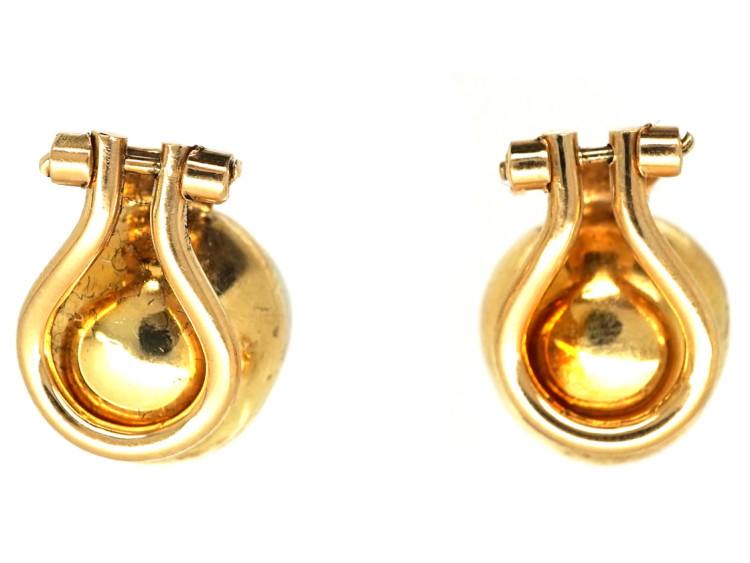 18ct Gold Clip On Pearl Earrings