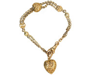 Victorian 9ct Gold Albertina Bracelet