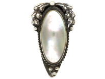 Arts & Crafts Silver Clip Set With a Blister Pearl