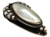Arts & Crafts Silver Clip Set With a Blister Pearl