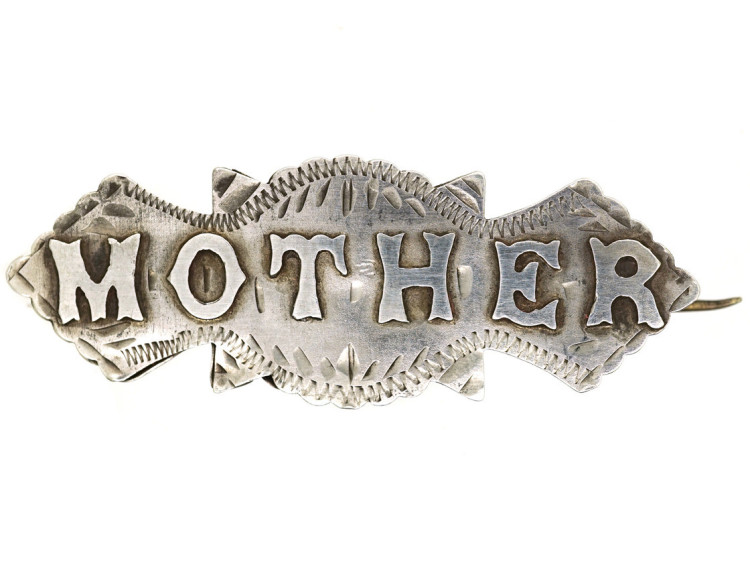 Victorian Silver Mother Brooch