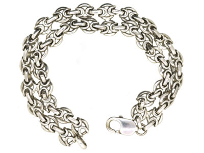 Silver Double Row Bracelet