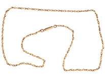 Edwardian 9ct Gold Figure of Eight Link Chain