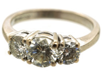 18ct White Gold Three Stone Diamond Ring