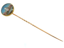 Victorian 18ct Gold Indian Miniature Tie Pin