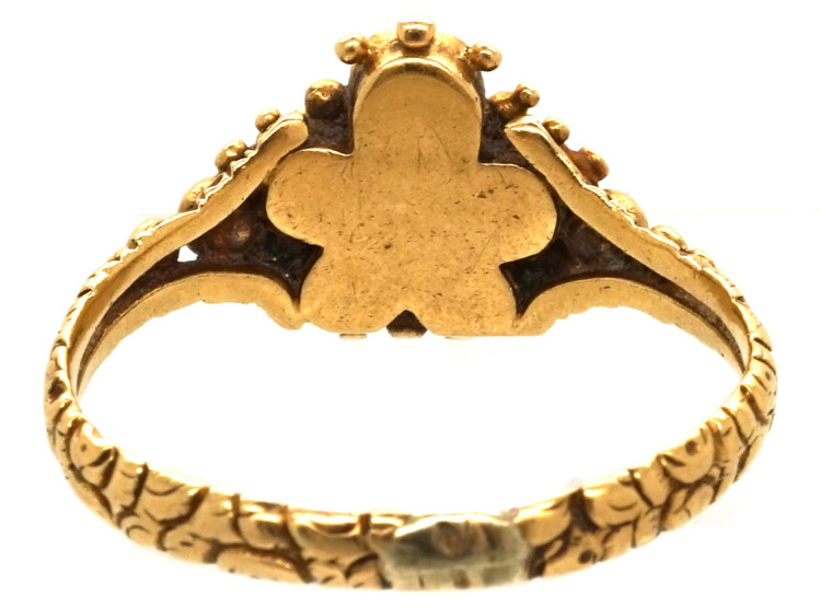 Georgian 18ct Gold Pansy Regard Ring