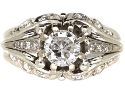 18ct White Gold & Diamond Ring