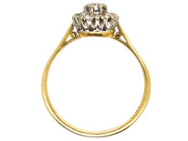 18ct White & Yellow Gold, Diamond Cluster Ring