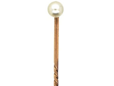 Edwardian Natural Pearl Tie Pin