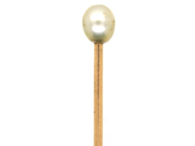 Edwardian Natural Pearl Tie Pin