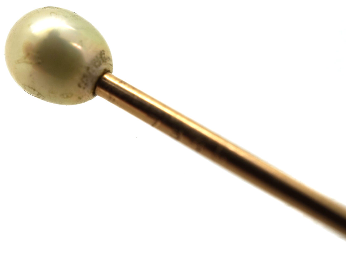 Edwardian Natural Pearl Tie Pin (983K) | The Antique Jewellery Company