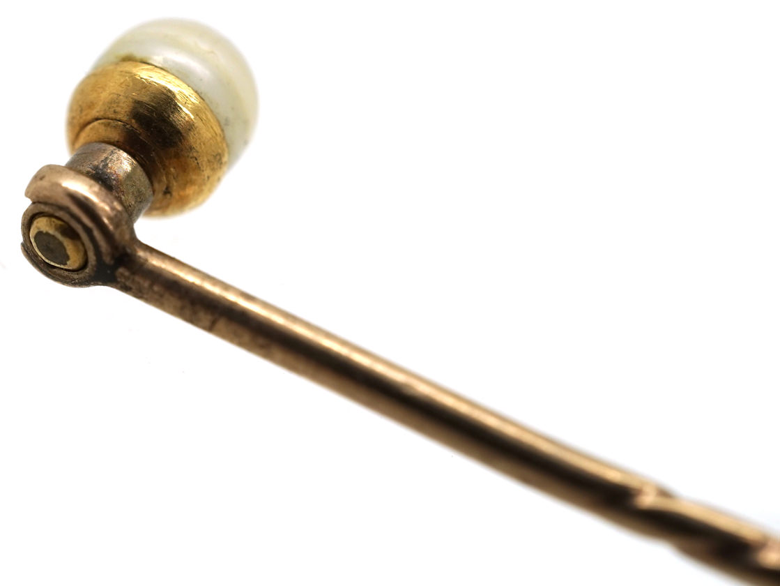 Edwardian Natural Pearl Tie Pin (979K) | The Antique Jewellery Company