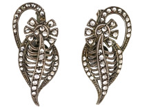 Art Deco Silver & Marcasite Clip On Earrings