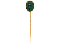 Victorian 9ct Gold, Scarab Beetle Tie Pin