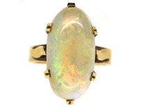 10ct Gold Large Opal Ring