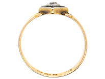 Edwardian 18ct Gold,Platinum, Single Stone Diamond Ring with Split Shoulders