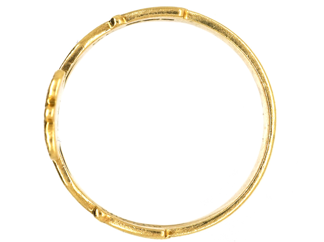 Irish 18ct Gold Claddagh Ring (77L) | The Antique Jewellery Company