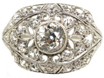 Art Deco Platinum & Diamond Ring