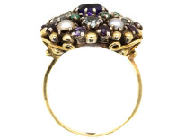 Gold & Silver Multi Gem Ring by Dore Nossiter