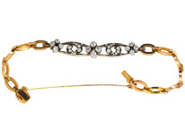 Edwardian 18ct Gold & Diamond Bracelet