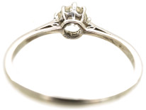 18ct White Gold & Platinum, Half Carat Diamond Solitaire Ring