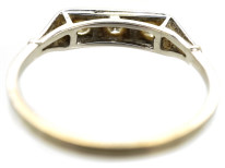 Art Deco 14ct White Gold Three Stone Diamond Ring