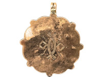 Edwardian 15ct Gold & Enamel Cherub Pendant