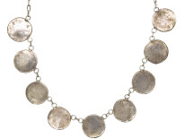Art Deco Silver & Amazonite Necklace