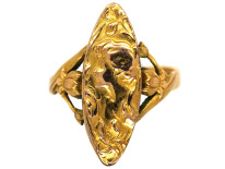 French Rolled Gold Art Nouveau Ring