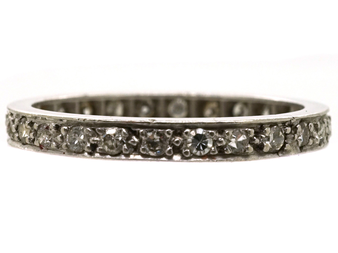 Art Deco Platinum & Diamond Eternity Ring (219L) | The Antique