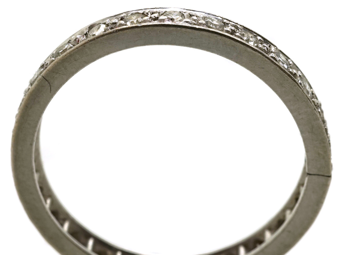 Art Deco Platinum & Diamond Eternity Ring (219L) | The Antique