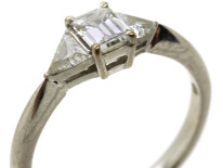 18ct White Gold & Diamond Three Stone Ring