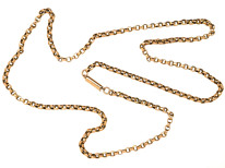 Edwardian 9ct Gold Chain (50cm)