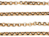 Edwardian 9ct Gold Chain (50cm)