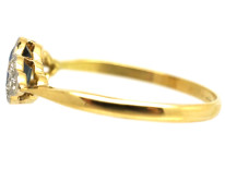 Edwardian 18ct Gold & Platinum, Sapphire & Diamond Ring