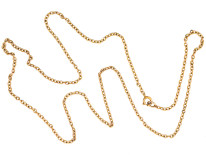 Edwardian 9ct Gold Chain (62cm)