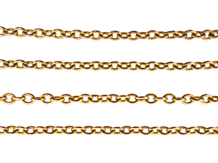 Edwardian 9ct Gold Chain (62cm)