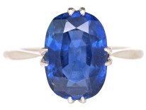 Art Deco Platinum & Sapphire Ring