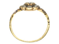 Georgian 18ct Gold Rose Diamond Cluster Ring