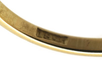 Art Deco 18ct Gold, Sapphire & Diamond Ring