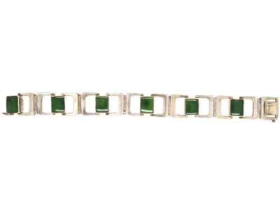 Silver & Jade Bracelet