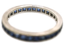 18ct White Gold & Sapphire Eternity Ring