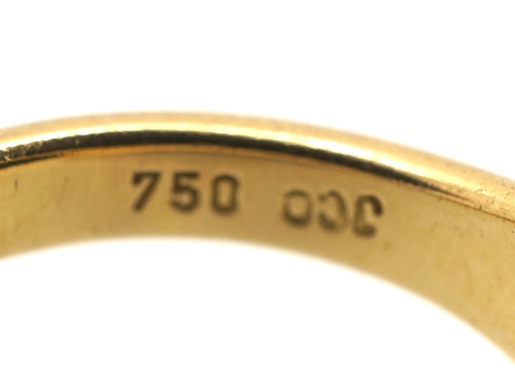 18ct Gold & Bloodstone Intaglio Signet Ring
