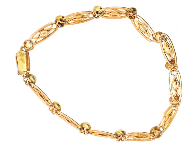 Edwardian 15ct Gold & Opal Bracelet